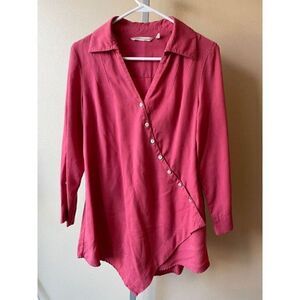 Soft Surroundings Lagenlook Crossover Long Sleeve Size Small